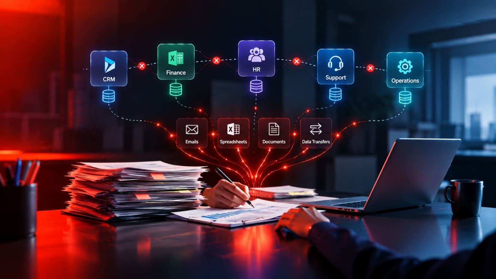 Why Manual Workflows Persist When Business Applications Don't Connect